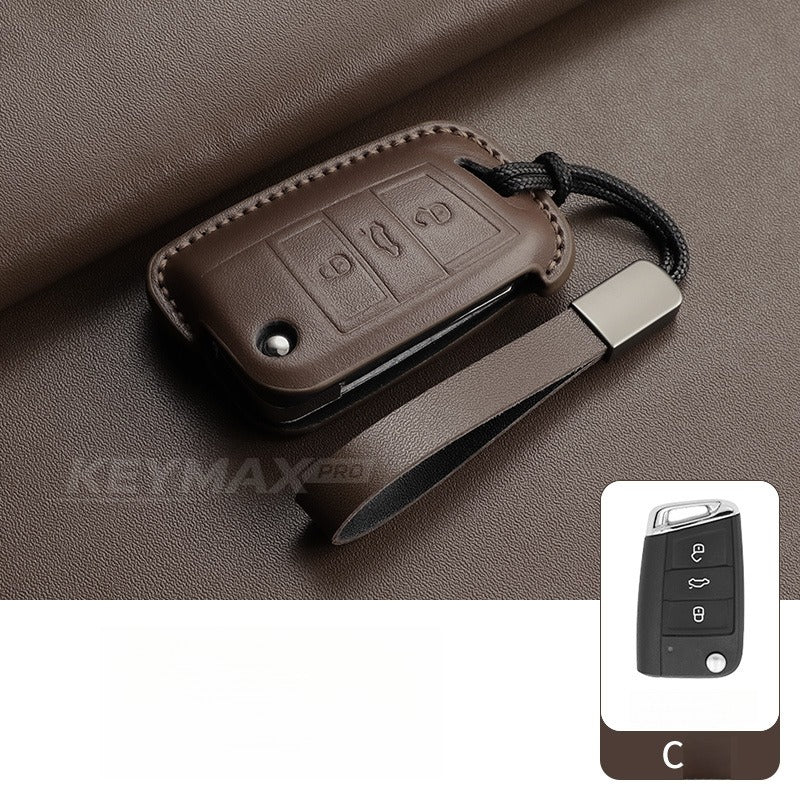 Volkswagen CC Passat Polo Folding Leather Key Case(#VW394)