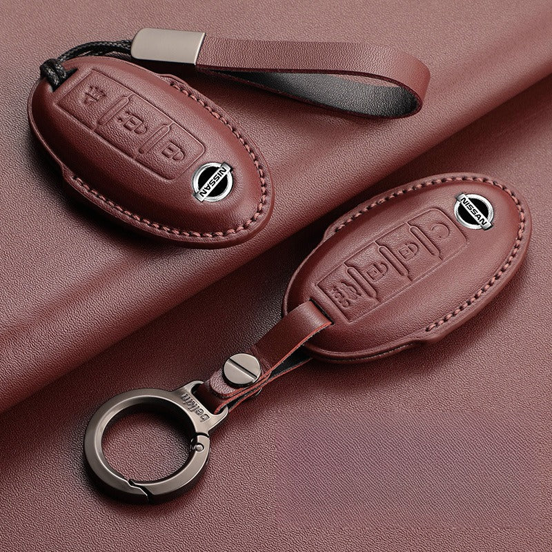 Nissan Sylphy Altima X-Trail Lambskin Leather Key Case（#NI402）