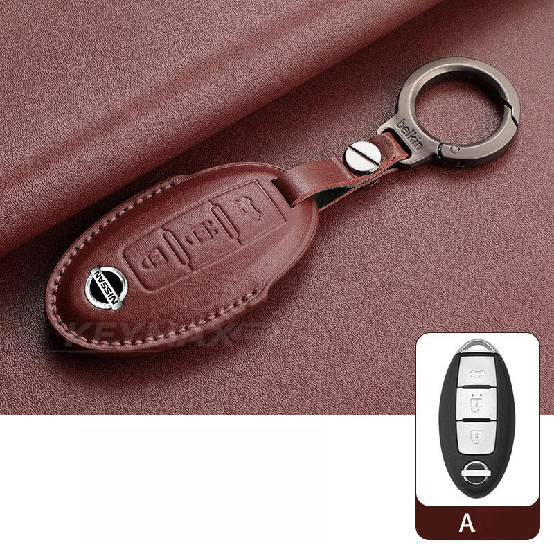 Nissan Sylphy Altima X-Trail Lambskin Leather Key Case（#NI402）
