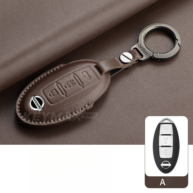 Nissan Sylphy Altima X-Trail Lambskin Leather Key Case（#NI402）