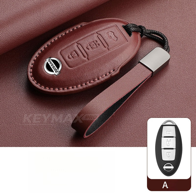 Nissan Sylphy Altima X-Trail Lambskin Leather Key Case（#NI402）