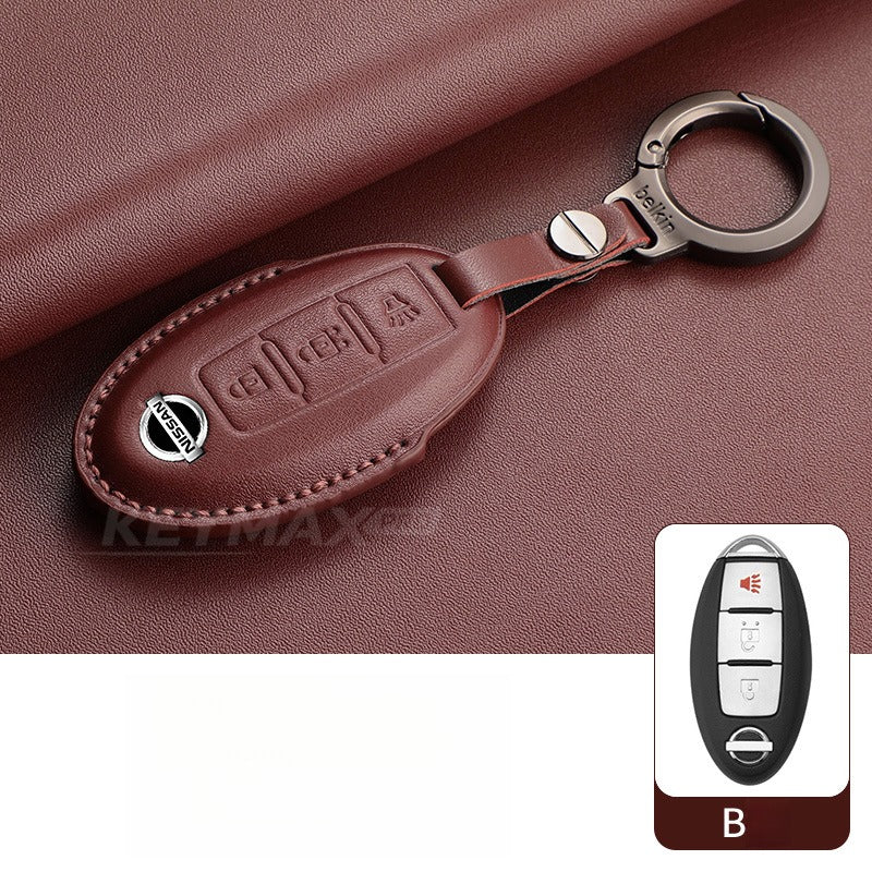 Nissan Sylphy Altima X-Trail Lambskin Leather Key Case（#NI402）