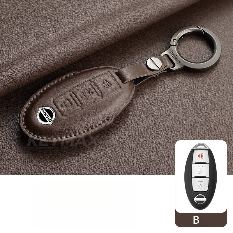 Nissan Sylphy Altima X-Trail Lambskin Leather Key Case（#NI402）
