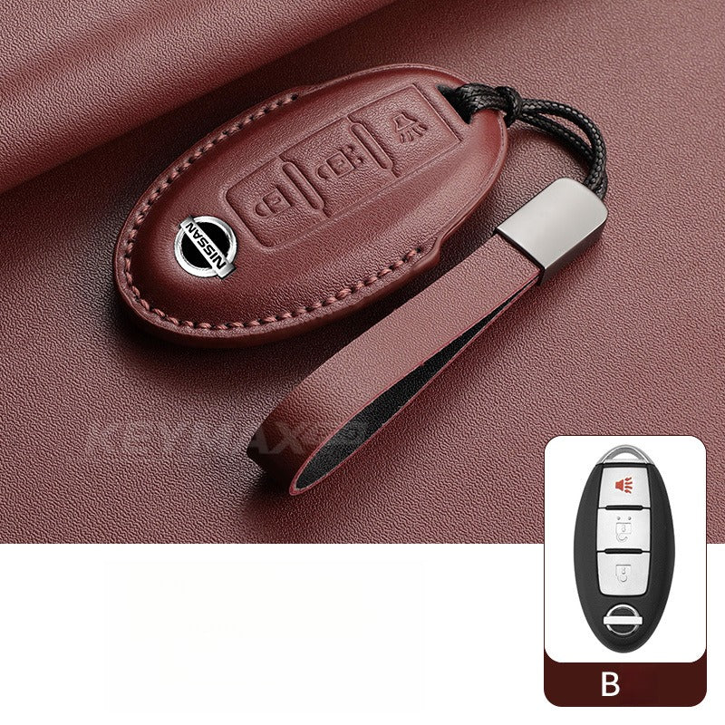 Nissan Sylphy Altima X-Trail Lambskin Leather Key Case（#NI402）