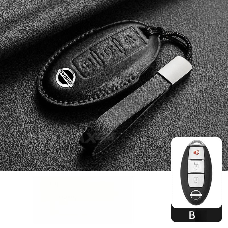 Nissan Sylphy Altima X-Trail Lambskin Leather Key Case（#NI402）