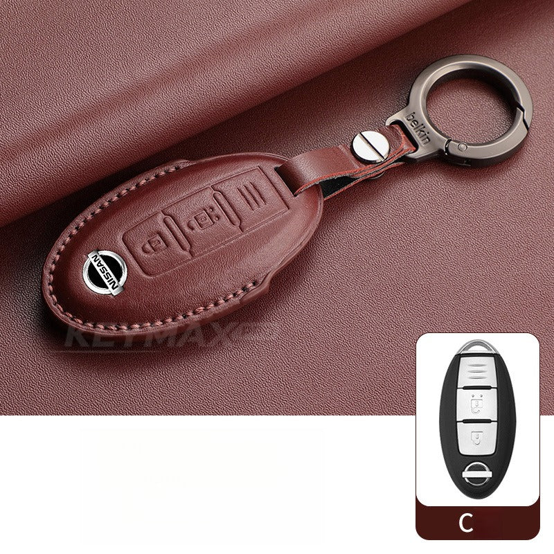 Nissan Sylphy Altima X-Trail Lambskin Leather Key Case（#NI402）