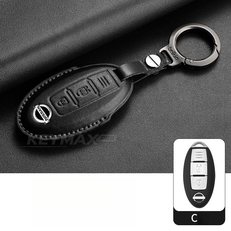 Nissan Sylphy Altima X-Trail Lambskin Leather Key Case（#NI402）