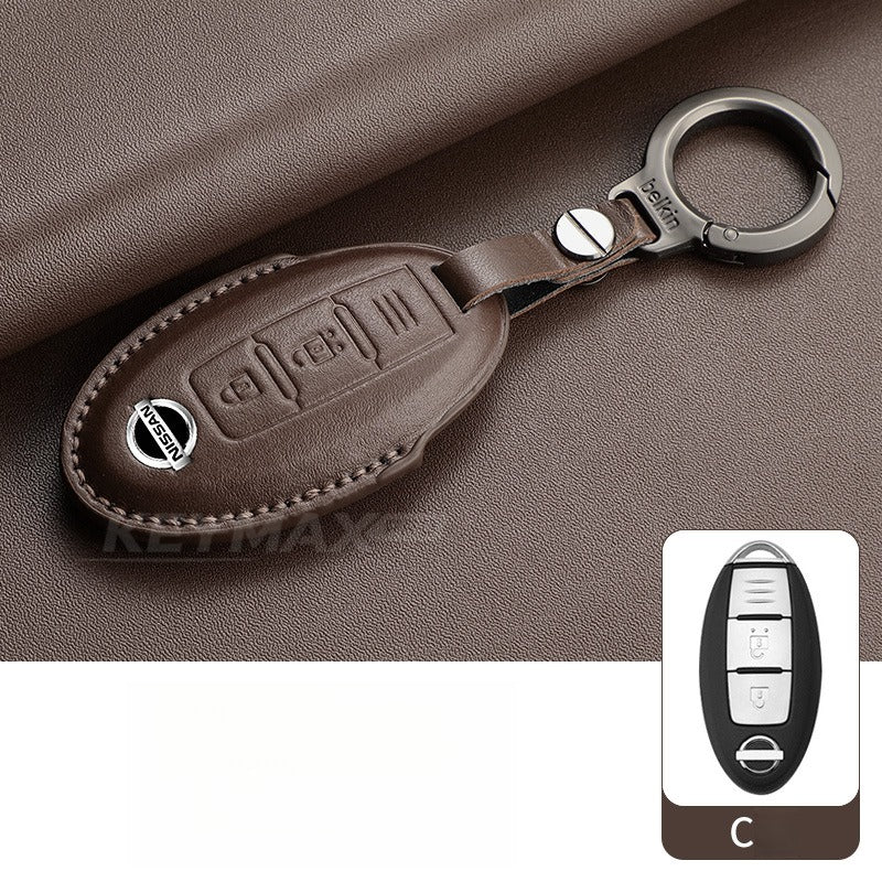 Nissan Sylphy Altima X-Trail Lambskin Leather Key Case（#NI402）