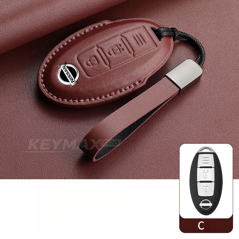 Nissan Sylphy Altima X-Trail Lambskin Leather Key Case（#NI402）