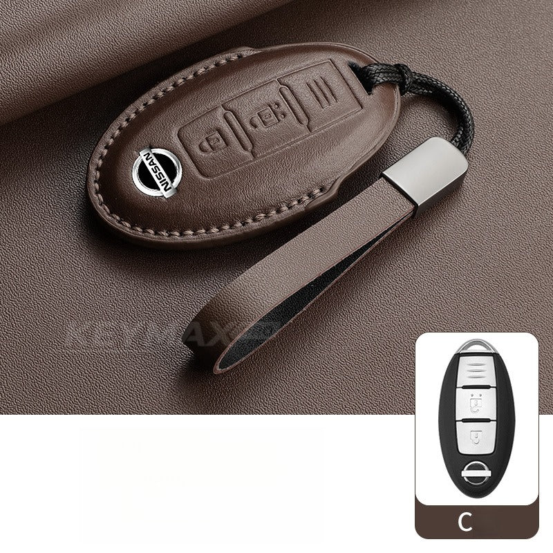 Nissan Sylphy Altima X-Trail Lambskin Leather Key Case（#NI402）