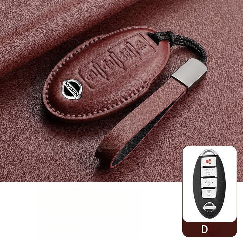 Nissan Sylphy Altima X-Trail Lambskin Leather Key Case（#NI402）