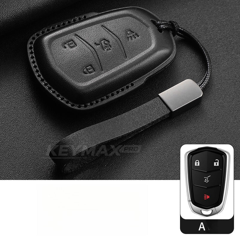 Cadillac XT4 XT5 XT6 Handmade Leather Key Case(#CA403)