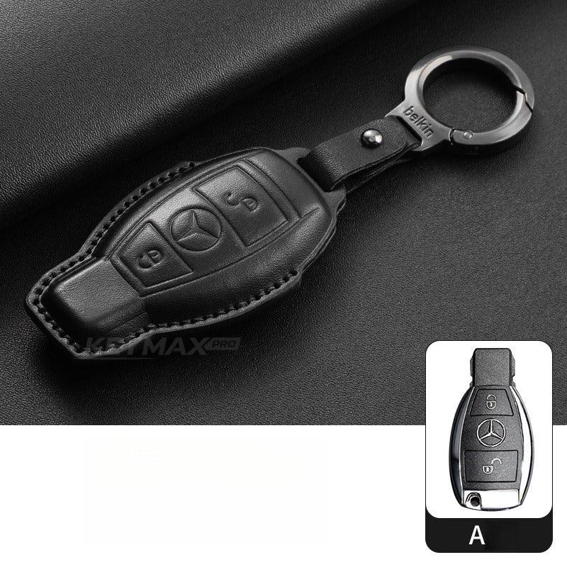Mercedes-Benz E300L GLC GLE Leather Key Case(#mb405)