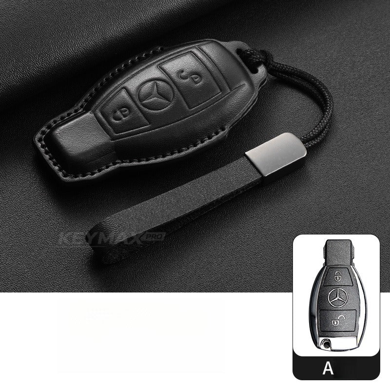 Mercedes-Benz E300L GLC GLE Leather Key Case(#mb405)