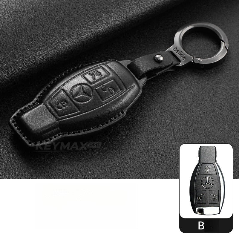 Mercedes-Benz E300L GLC GLE Leather Key Case(#mb405)