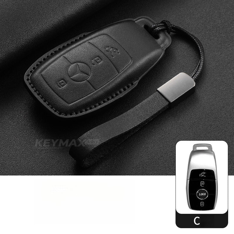 Mercedes-Benz E300L GLC GLE Leather Key Case(#mb405)