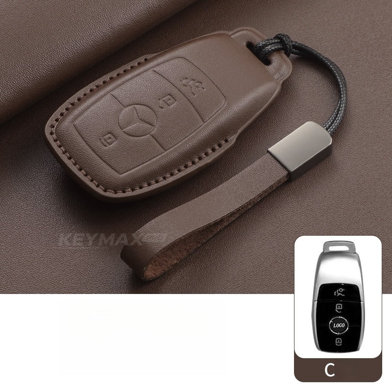 Mercedes-Benz E300L GLC GLE Leather Key Case(#mb405)