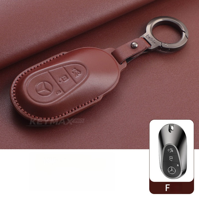 Mercedes-Benz E300L GLC GLE Leather Key Case(#mb405)