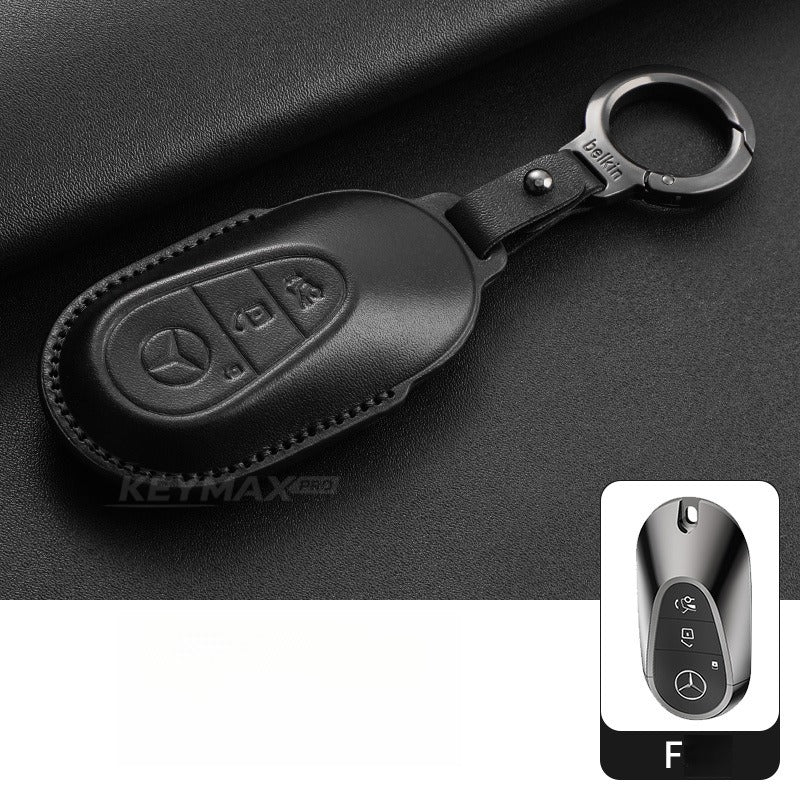 Mercedes-Benz E300L GLC GLE Leather Key Case(#mb405)