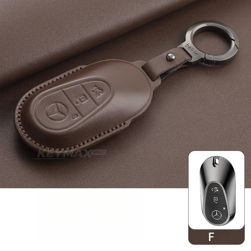Mercedes-Benz E300L GLC GLE Leather Key Case(#mb405)