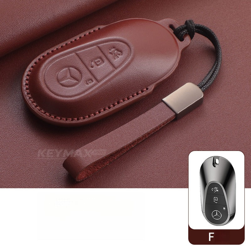 Mercedes-Benz E300L GLC GLE Leather Key Case(#mb405)