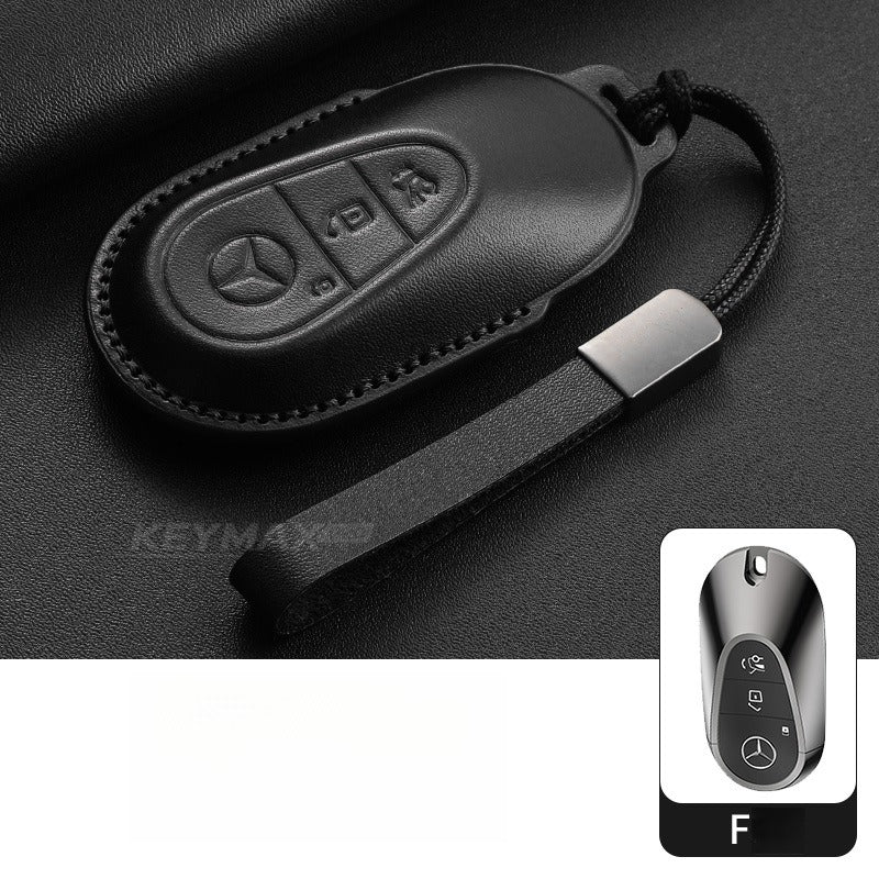 Mercedes-Benz E300L GLC GLE Leather Key Case(#mb405)