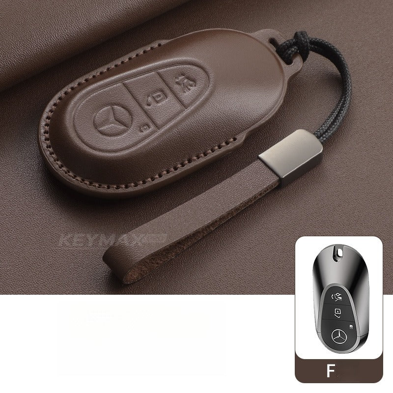 Mercedes-Benz E300L GLC GLE Leather Key Case(#mb405)