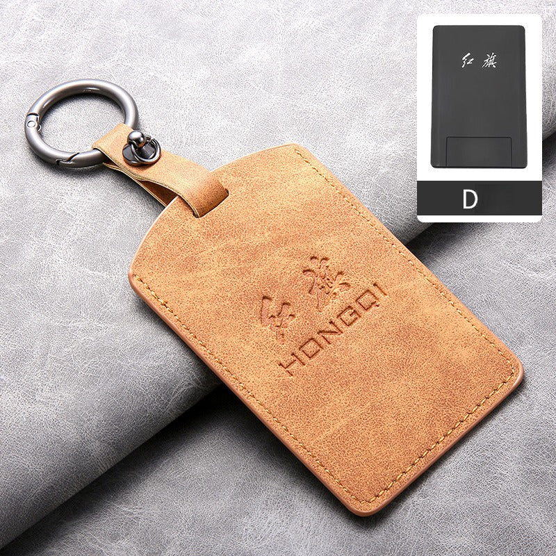 Hongqi HS5 H5 H9 Lambskin Card Key Case(#HO416)