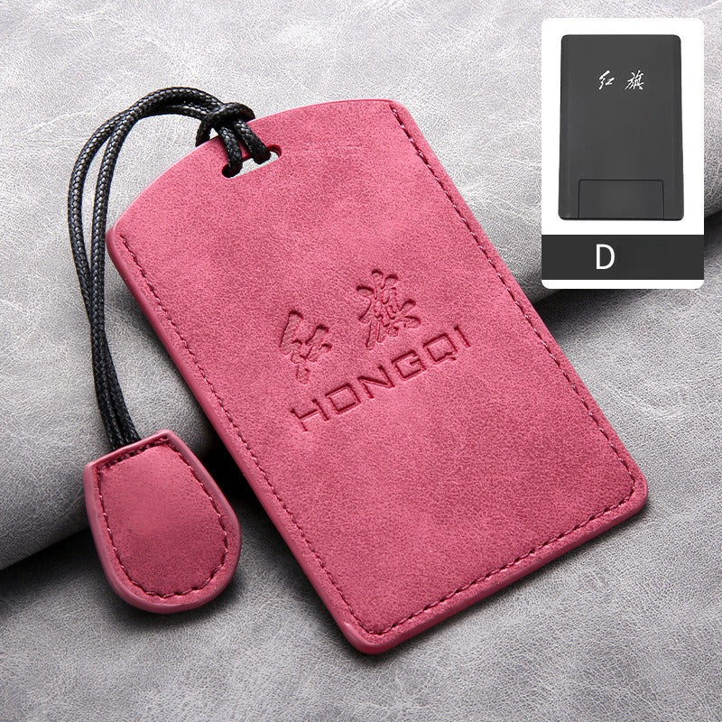 Hongqi HS5 H5 H9 Lambskin Card Key Case(#HO416)