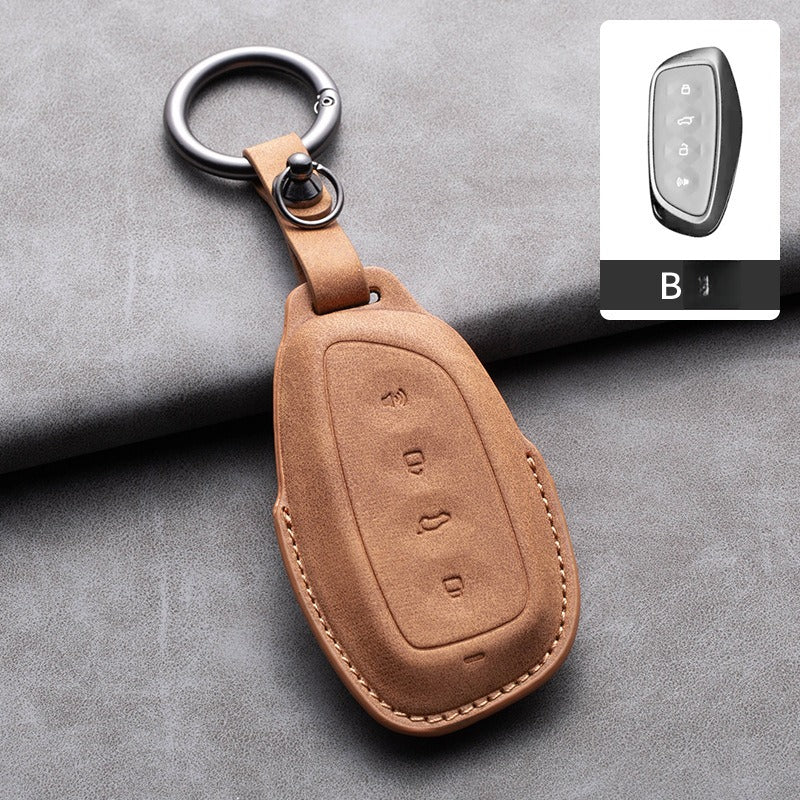 Haval Lambskin Leather Key Case（#HA429）