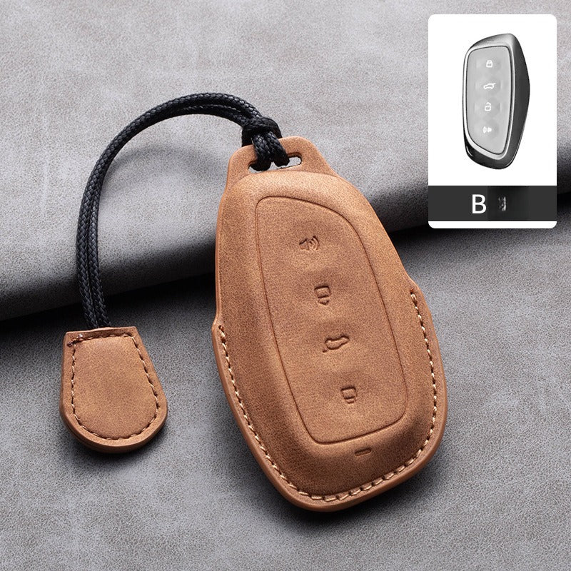Haval Lambskin Leather Key Case（#HA429）