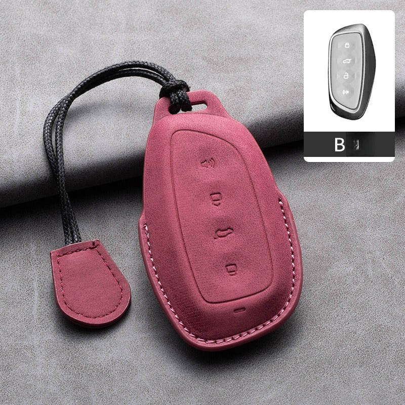 Haval Lambskin Leather Key Case（#HA429）