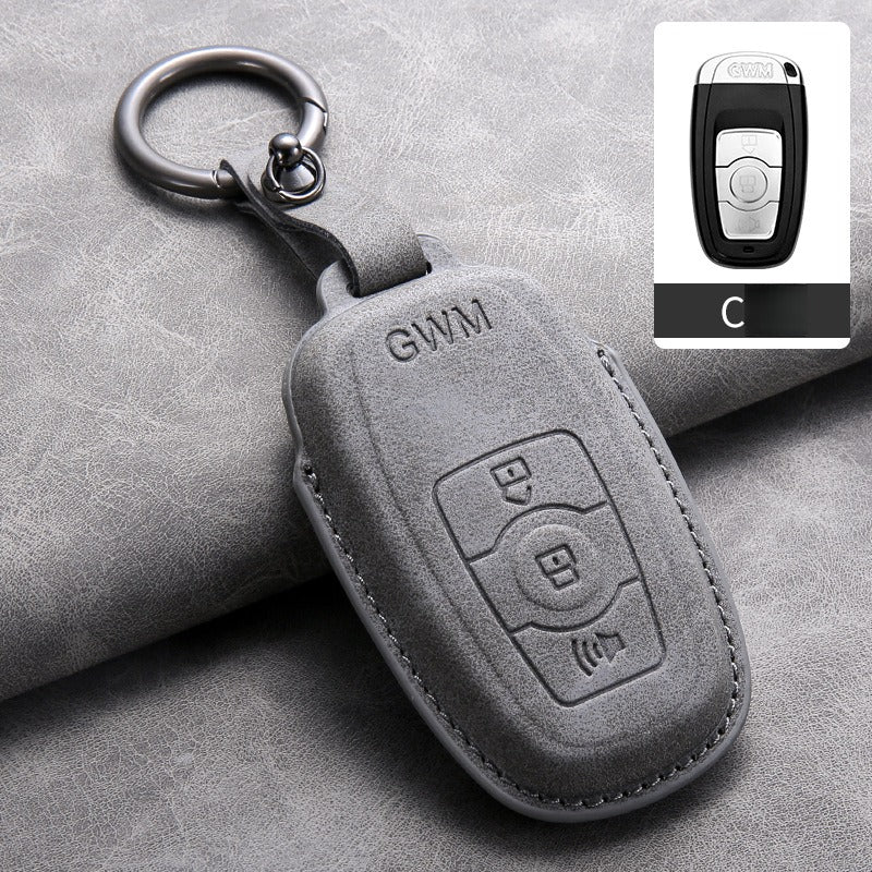 Haval Lambskin Leather Key Case（#HA429）
