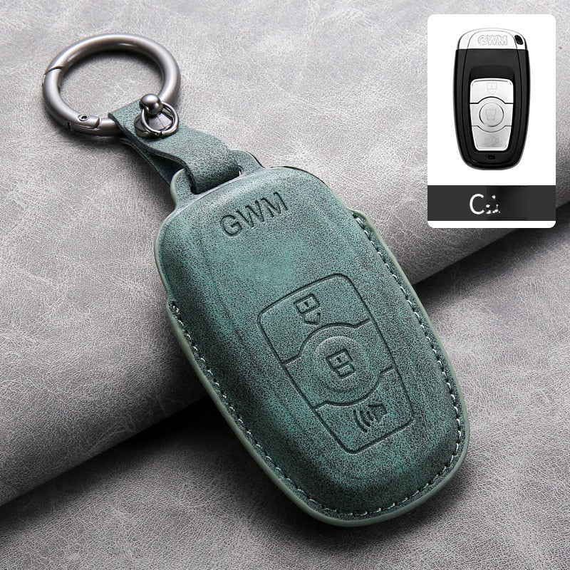 Haval Lambskin Leather Key Case（#HA429）