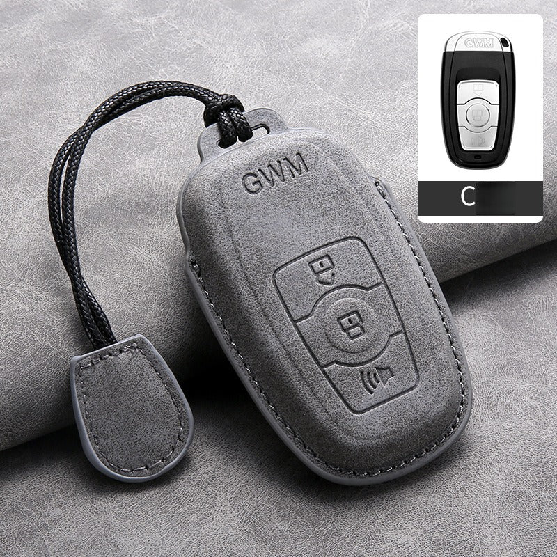 Haval Lambskin Leather Key Case（#HA429）
