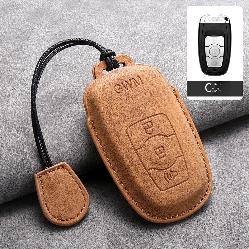 Haval Lambskin Leather Key Case（#HA429）