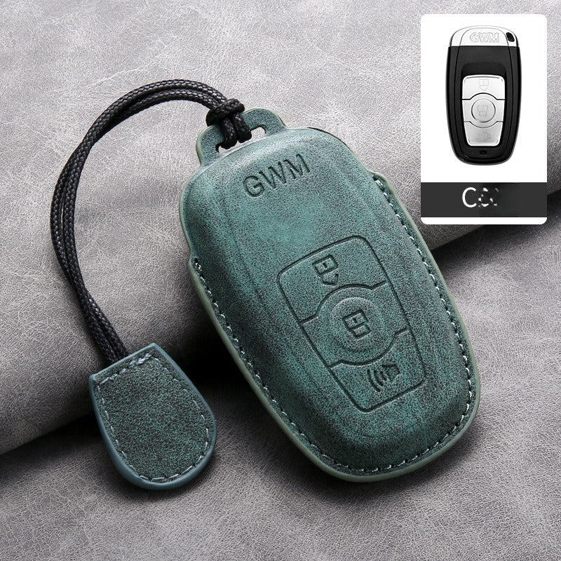Haval Lambskin Leather Key Case（#HA429）