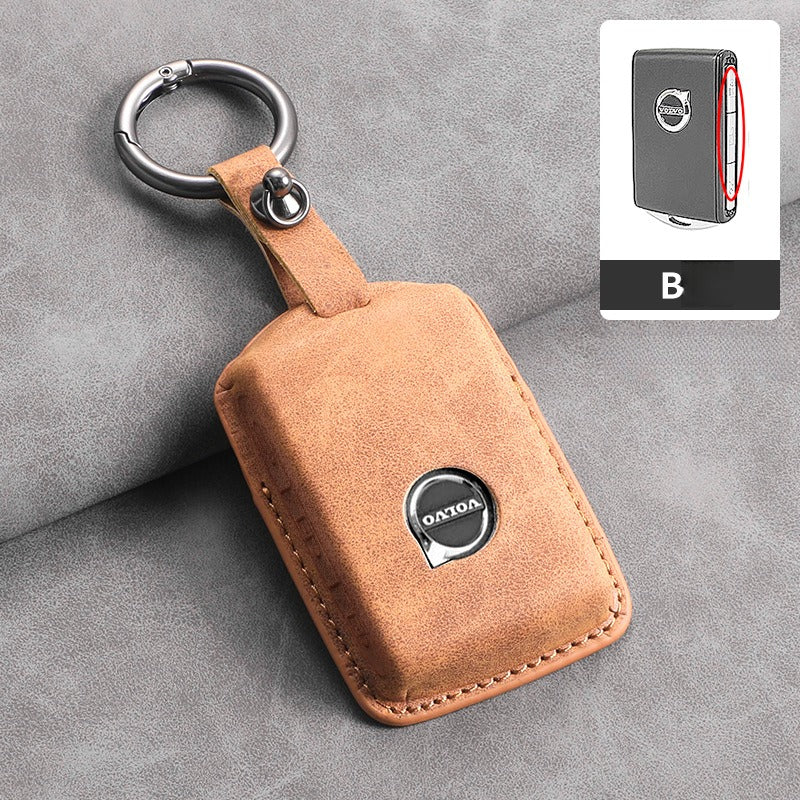 Volvo XC60 XC90 S90 Leather Key Case(#VO437)