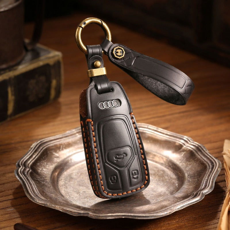 Audi A4L Q5L Q7 A6 Leather Key Case（#AU263）