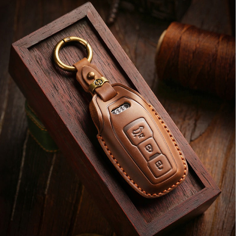 Audi A5L Q6 e-tron Leather Key Case(#AU278)