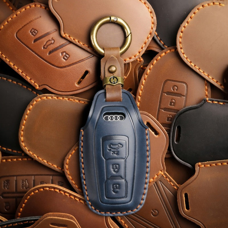 Audi A5L Q6 e-tron Leather Key Case(#AU278)