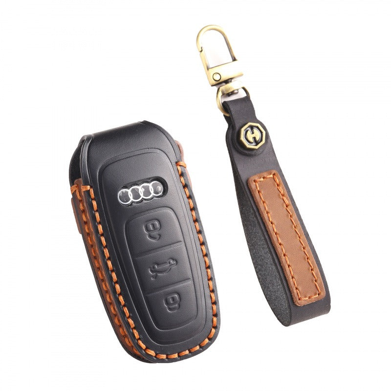 Audi A6L A7 A8 Q7 Q8 Leather Key Case(#AU269)