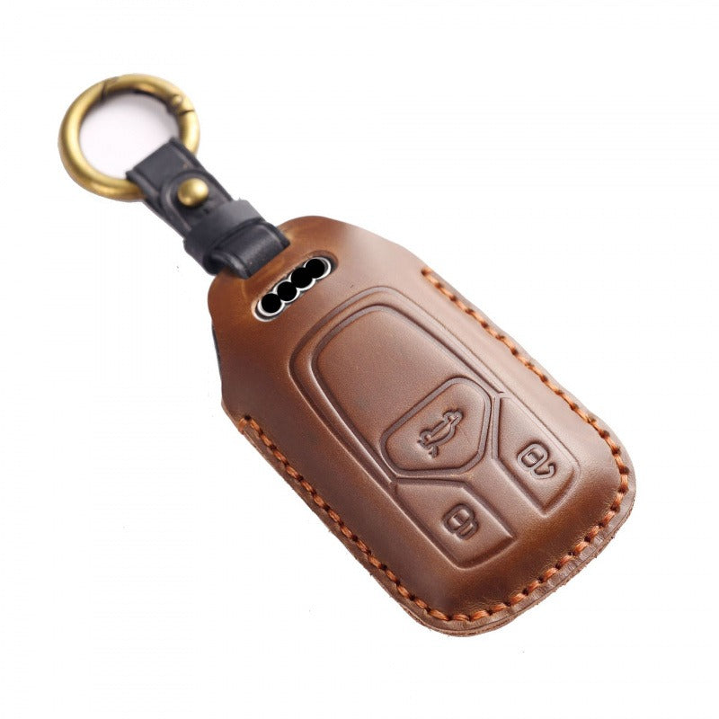 Audi Crazy Horse Leather Key Case(#AU266)