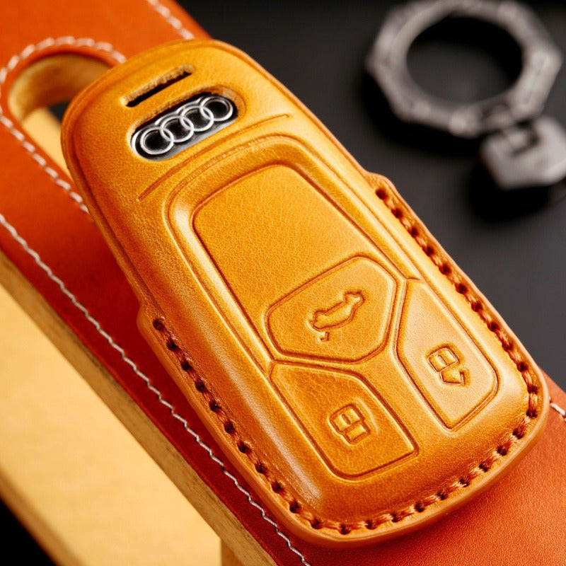 Audi Handmade 3D Leather Key Case(#AU265)