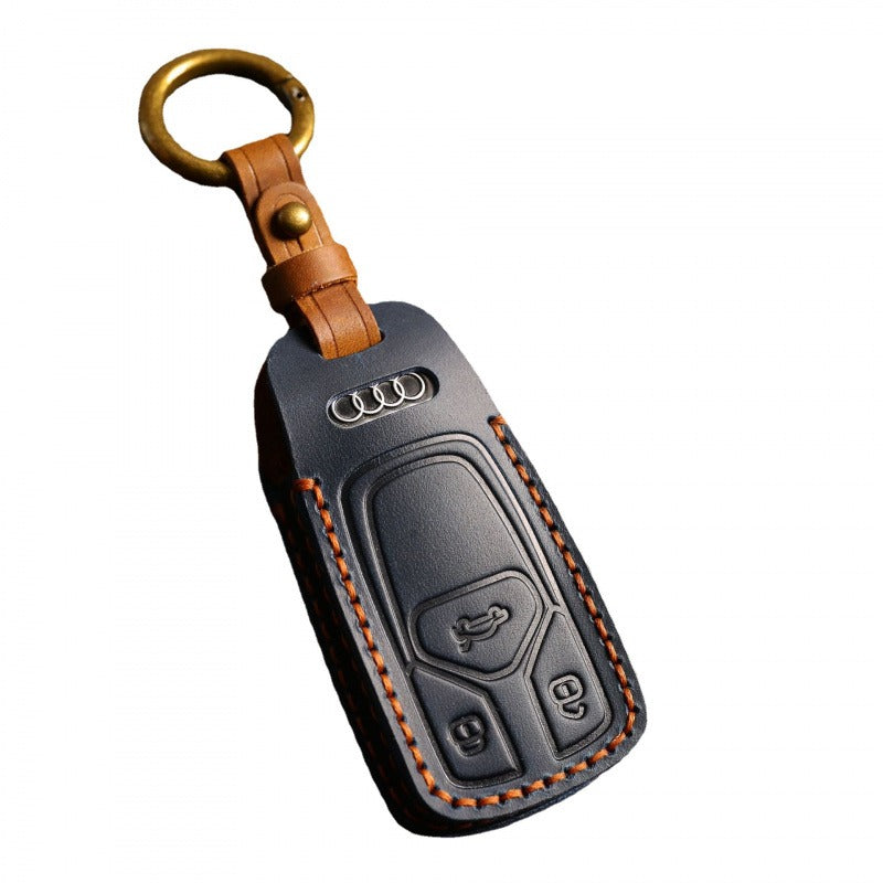 Audi Leather Key Case for A4L Q5L Q7 A4 A5(#Ai01)
