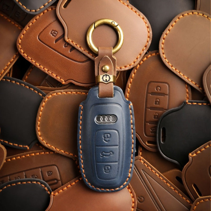 Audi Q5L A6L Handmade Leather Key Case（#AU262）