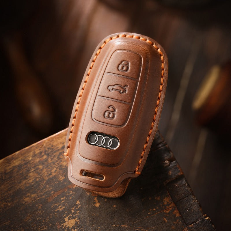 Audi Q5L A6L Handmade Leather Key Case（#AU262）