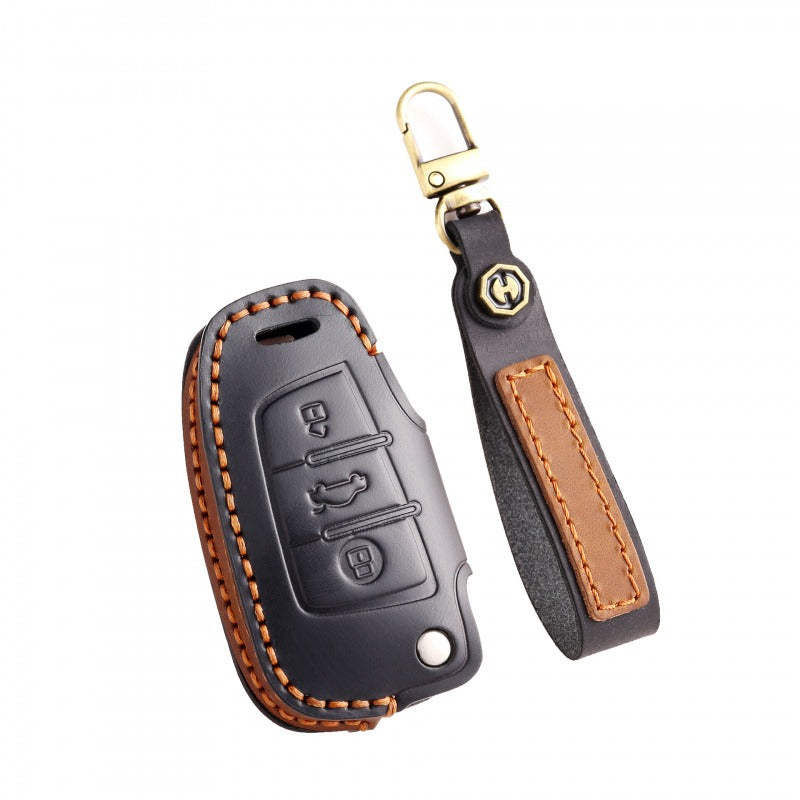 Audi Q7 Q3 Q2L A1 A3 Folding Leather Key Case(#AU275)