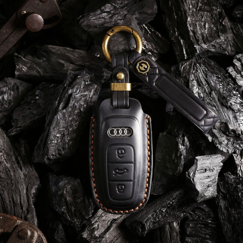Audi Vintage Genuine Leather Key Case(#AU274)