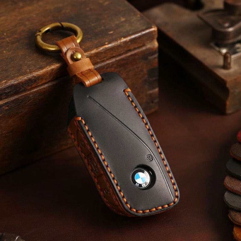 BMW X7 Genuine Leather Key Case(#BM242) - Black